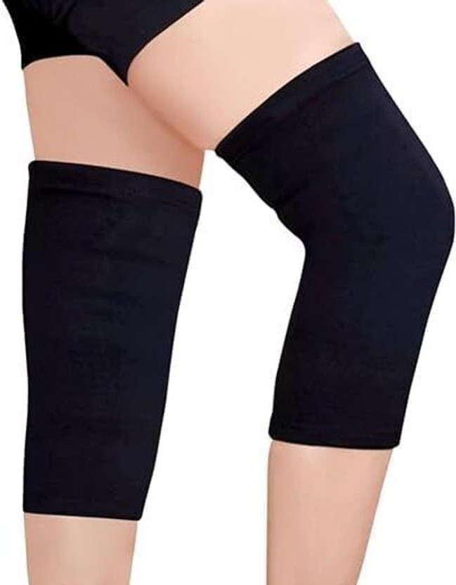 SAWellness Adjustable Knee Pad for Joint Support, Pain Relief & Injury Recovery Knee Support(Black)