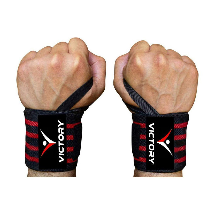 VICTORY Wrap Gym & Fitness Gloves(Red)