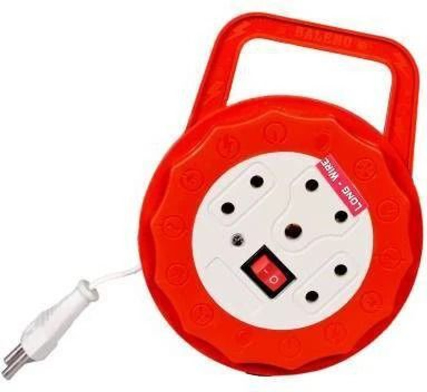 YDV CRAFT YDV Extension Board 6 Amp 3 Plug Point for Universal Sockets 2 (2 pin) and 1 (3 pin) With Master Individual Switch, Led Indicator, Extension Cord longer than 5 meter wire exactly 7 meter long pure copper wire at low price for computer, laptop, tv, pc and for home round power electric color