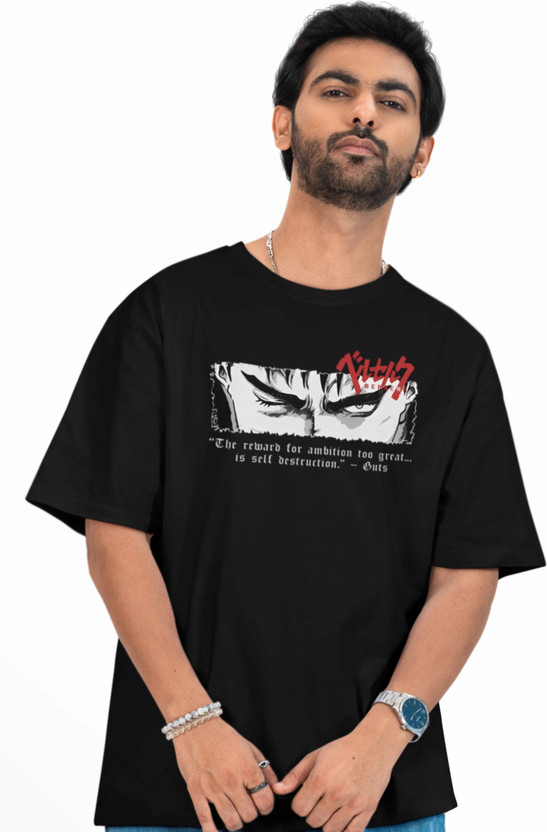 routinkwear Graphic Print Men Crew Neck Black T-Shirt