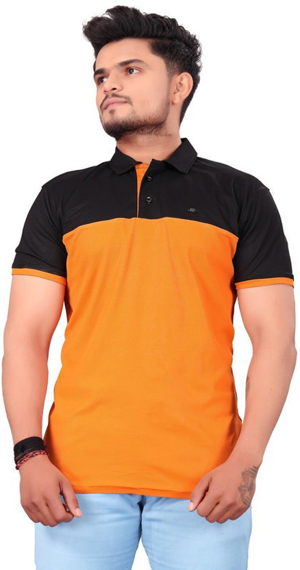 black and yellow polo