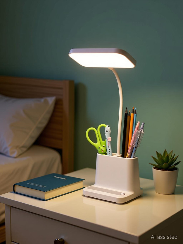 Trust Ware Touch Control 3 Color Modes LED, Adjustable, Eye Protection with Phone Holder Study Lamp(35.5 cm, White)
