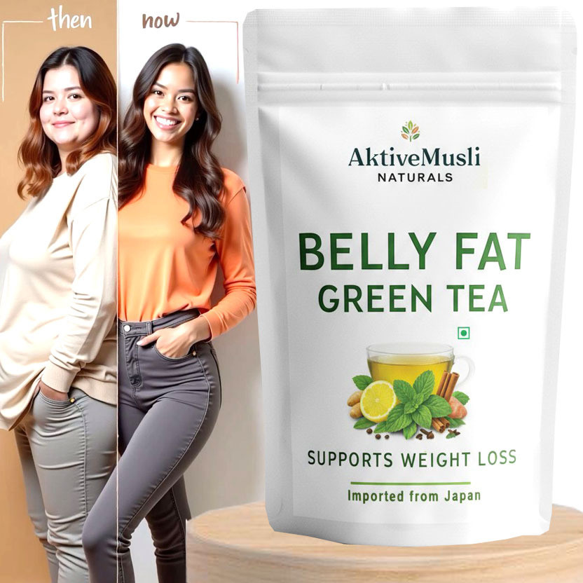 Aktivemusli Weight Loss Green Tea for Fat Burner Men & Women Lemon Green Tea Pouch(50 g)
