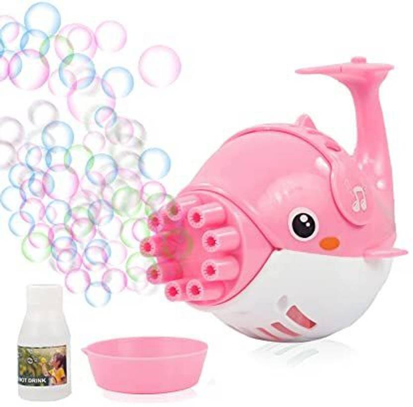 Sretail Dolphine Gatling Bubble Gun Blower for Kids, Dolphin Bubble