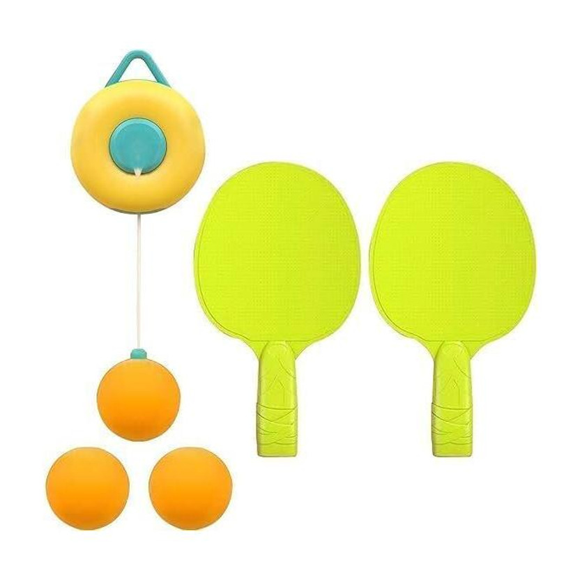 EITHEO Kids Indoor Hanging Tennis Set with 3 Ping Pong Balls & 1 Pair Paddle, Ping Pong Tennis Kit