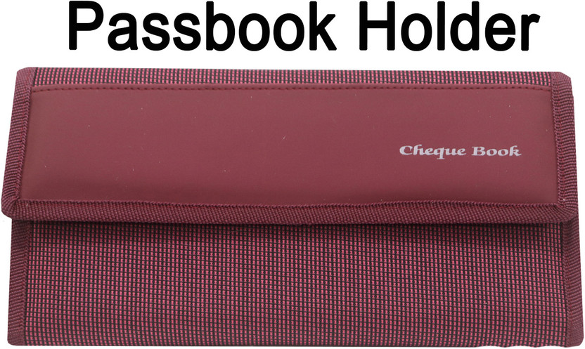 Kopila Multiple Cheque Book Holder,Matte Material,Holds Upto 3 Chequebook,6 Card,1 Pen(Pink)