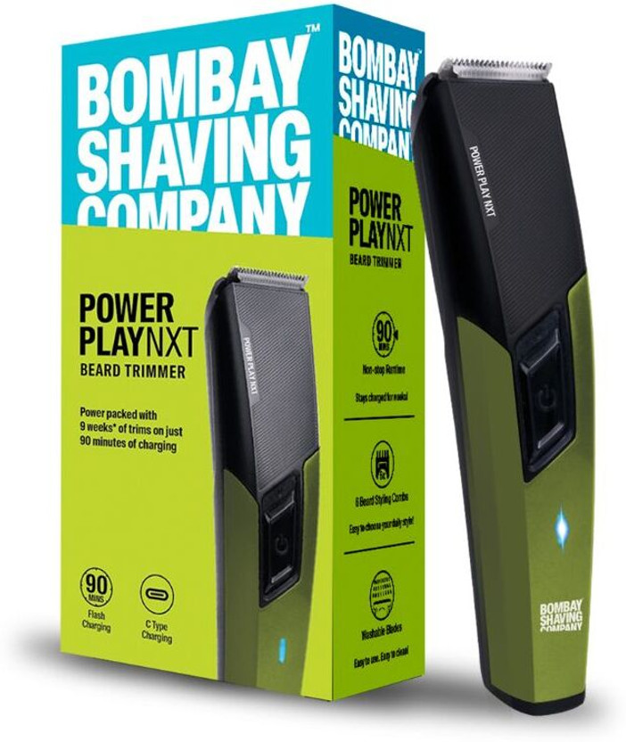 BOMBAY SHAVING COMPANY POWER PLAY NXT BEARD TRIMMER Trimmer 90 min  Runtime 6 Length Settings(Multicolor)