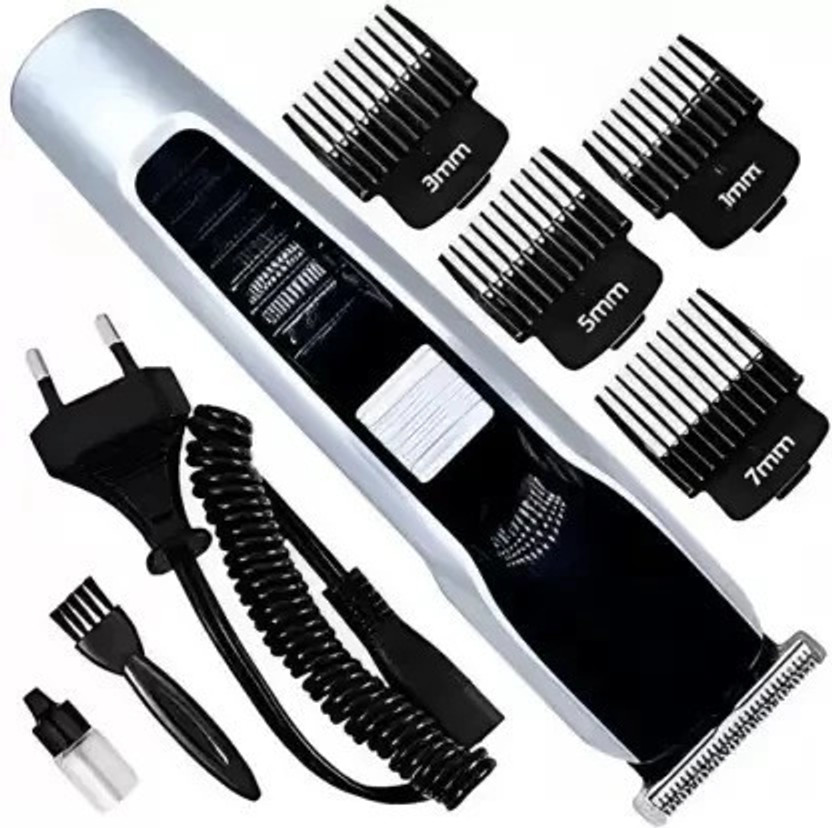 Zeno volt Shaving Machine Mini for Men Rechargable Trimmer 60 min  Runtime 4 Length Settings(Silver, Black)