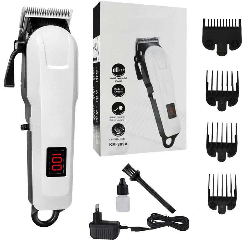 THE OM ENTERPRISE Heavy Duty Cordless Hair Cutting Machine For Men With Adjustable Trimming Range Trimmer 300 min  Runtime 4 Length Settings(Multicolor)