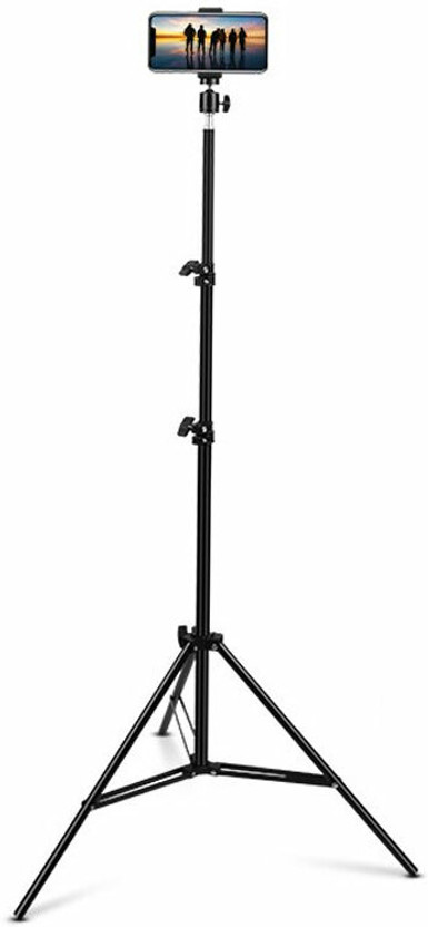 Treadmill BEST BUY 7-FEET 2.1 metra stand[210 cm]Universal Lightweight Tripod with Mobile Phone Holder Mount & Carry Bag for All Smart Phones with 360 Degree Rotational Head for Selfie/Photo Shoot/Video Shoot/Youtuber/Online Classes ,YouTube ,Instagram & Many More Uses Tripod, Tripod Kit, Tripod Bra