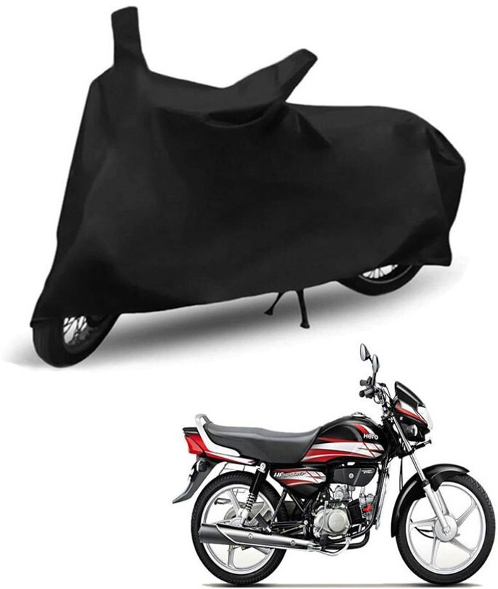 Creative Designz Two Wheeler Cover for Hero(HF Deluxe, Black)