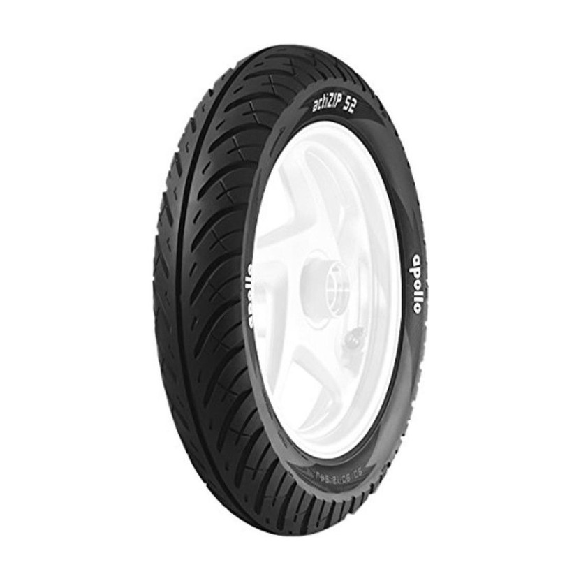Apollo 90/90-12 54J ACTIZIP S2 (TL)-D 90/90-12 Front & Rear Two Wheeler Tyre(Street, Tube Less)