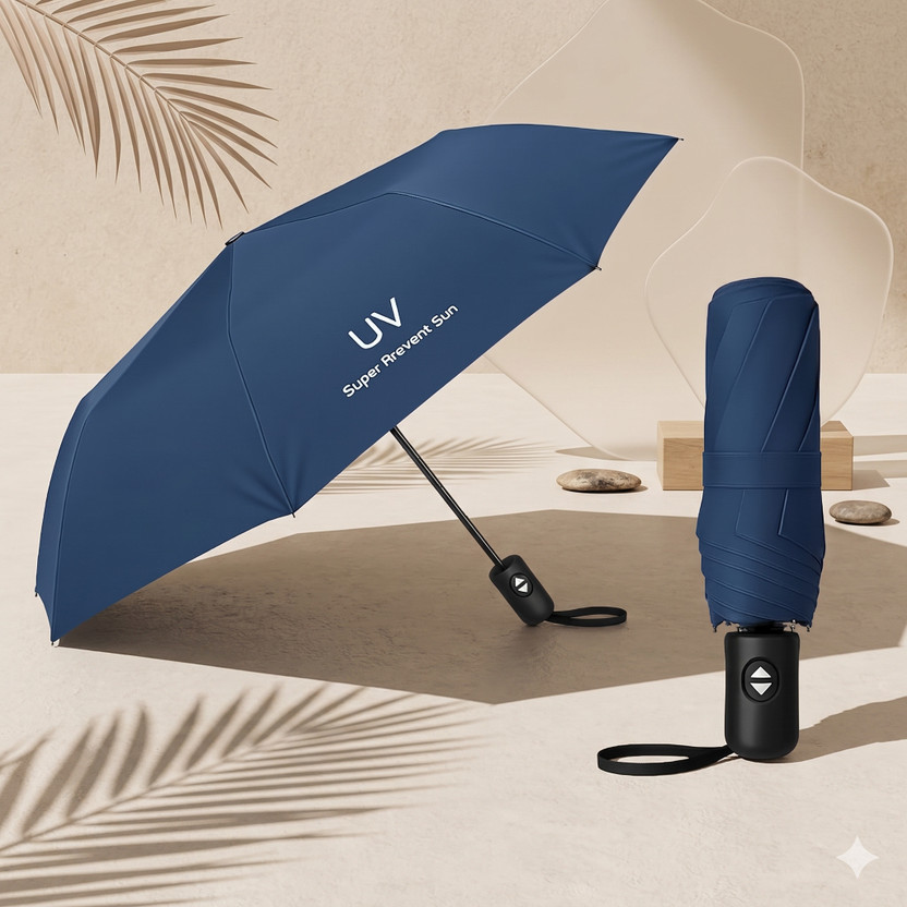 LIVORA TRADING High-Performance Sun Defense Travel Tool Umbrella(Blue)