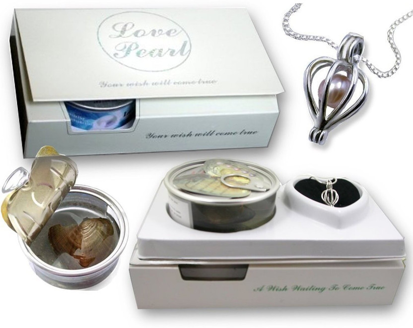 THE CLICK INDIA Love Wish Pearl Kit-love pearl necklace kit Earrings Valentine Gifts for Girl Silver Plated Gift Box(Multicolor)
