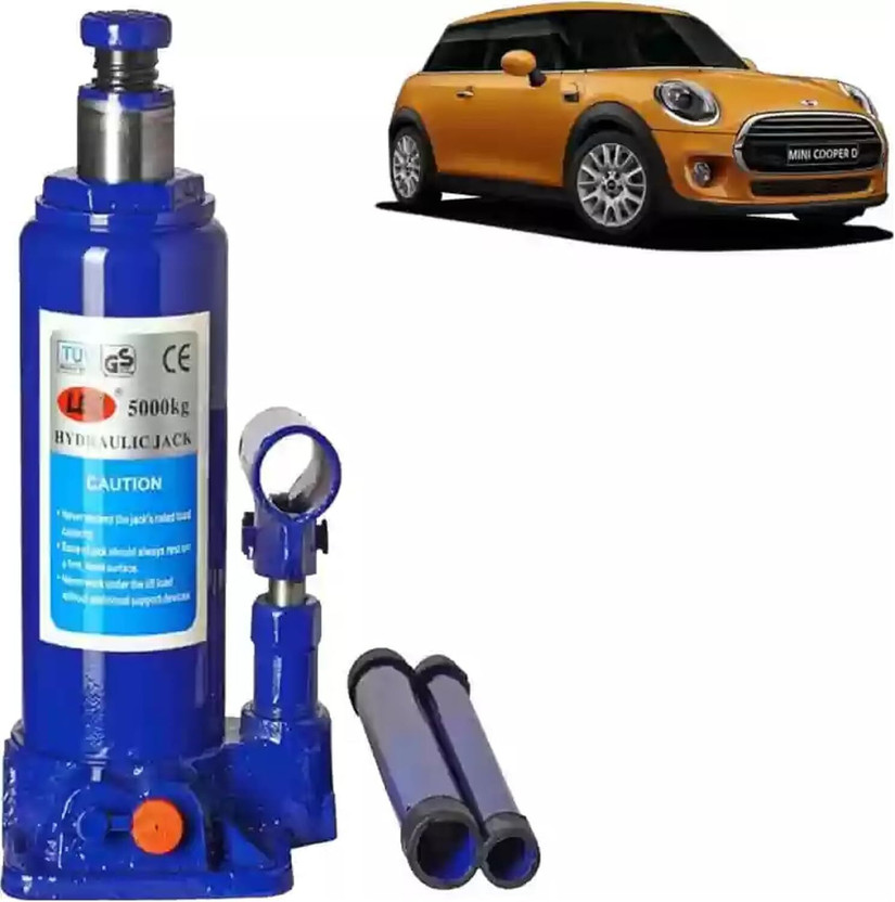 nxrtools 5 TON Hydraulic Universal Bottle Car Jack, Compatible for All Cars Vehicle Jack(5000 kg)