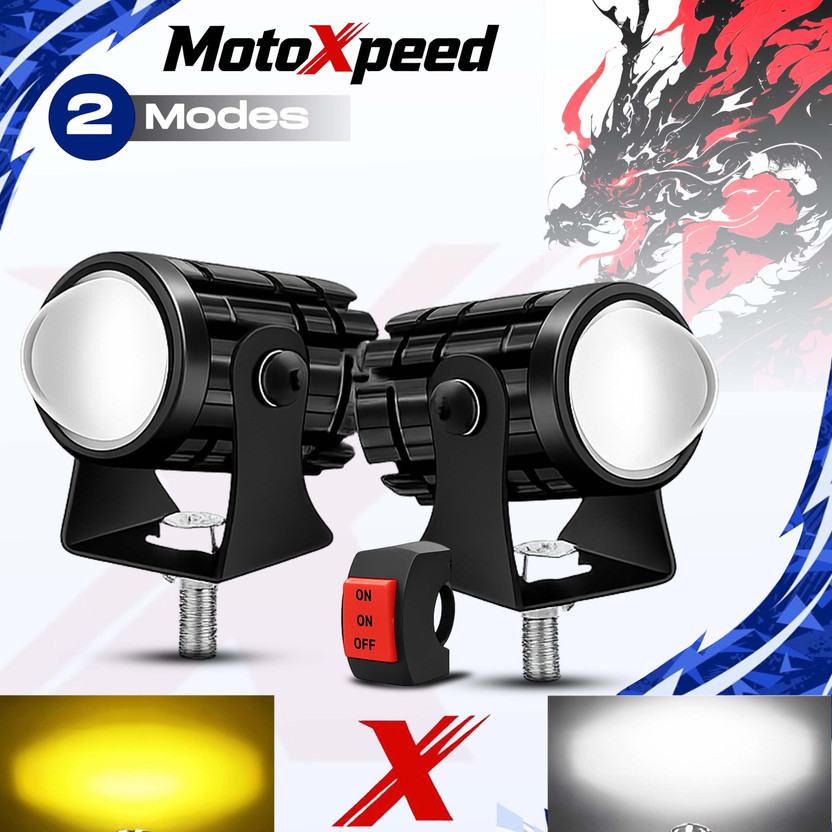 MotoXpeed LED Fog Light for Universal For Bike, Universal For Car