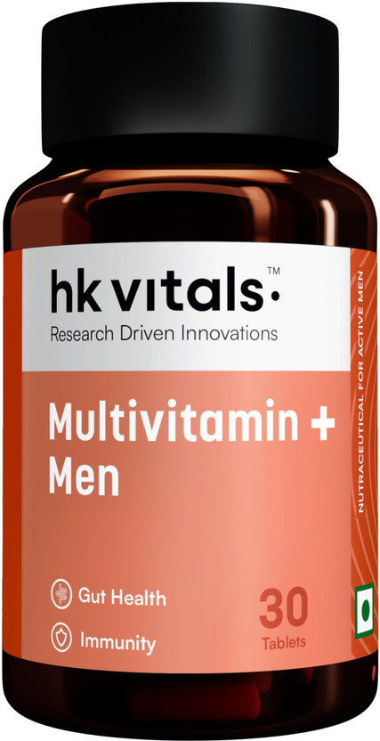 hk vitals Multivitamin Plus Men, For Energy, Stamina, Immunity, Bone & Muscle(30 Tablets)