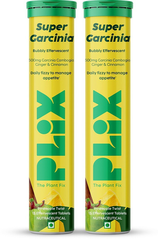 The Plant Fix Plix Garcinia Cambogia Tablets For Weight Loss with ayurvedic herbs Ginger & Cinnamon(2 x 190 g)