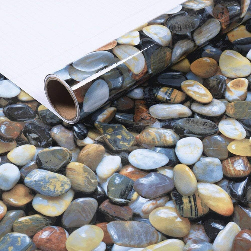 Creon 30 cm x 127 cm Waterproof Decorative Vinyl Wallpaper(Blue)