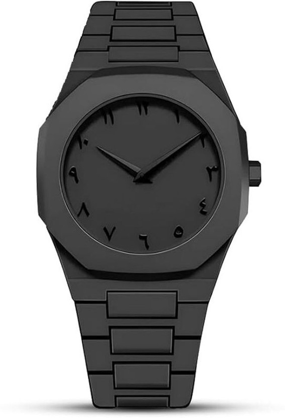 Arabic Arabic Aura Wrist Watch Aura black Analog Watch  - For Boys