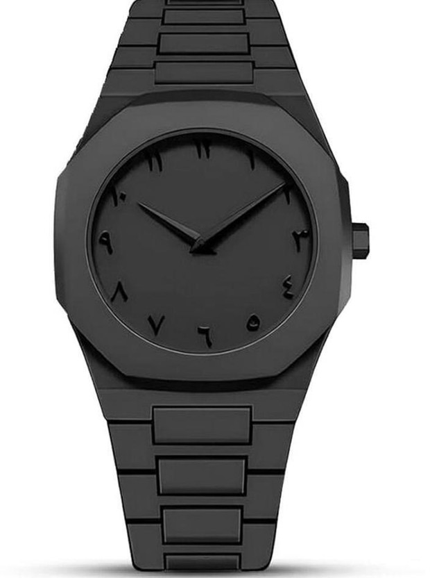 Arabic Arabic Aura Wrist Watch Aura black Analog Watch  - For Boys