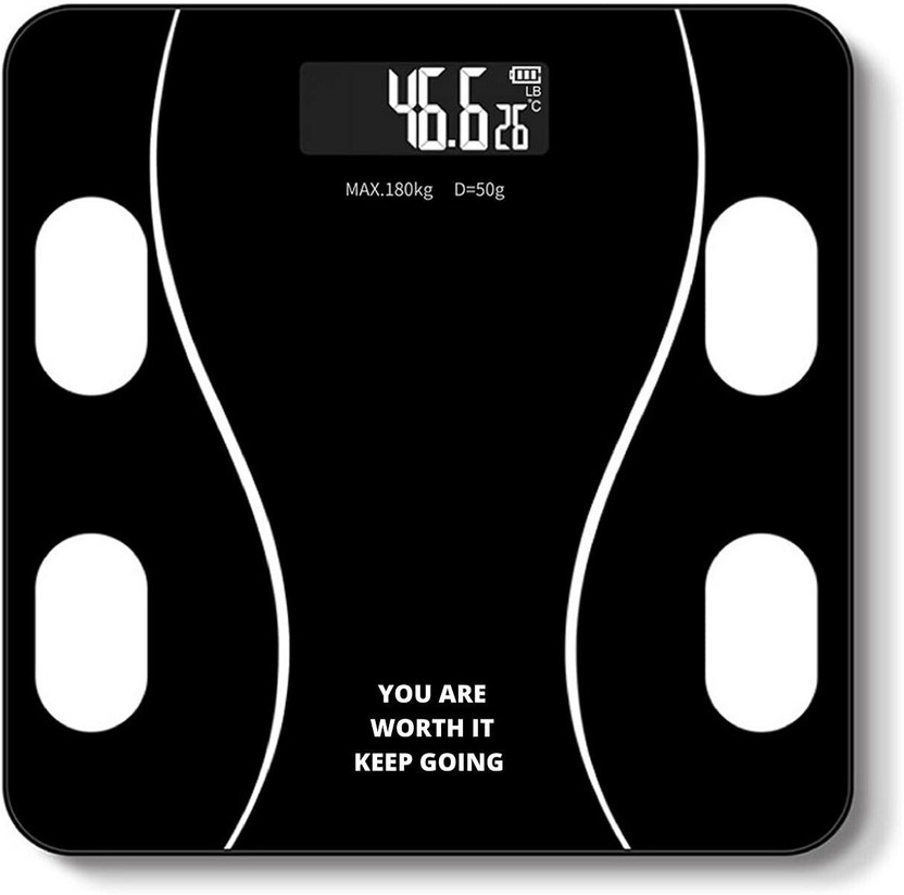 HNESS BLACK SCALE Weighing Scale(Black)