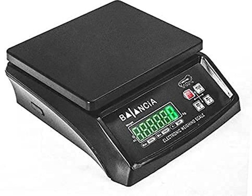 SONALEX Electronic Weight Machine 30kg Double LED Disply vajan kata shop steel plate Weighing Scale(Black)