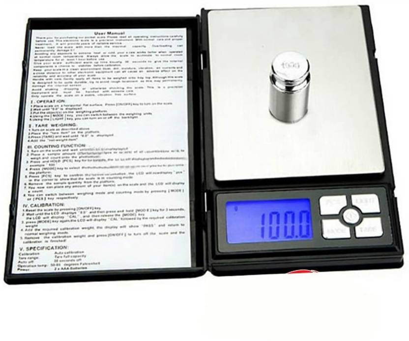 SONALEX Digital Pocket Scale Weighing Scale Digital Mini Notebook