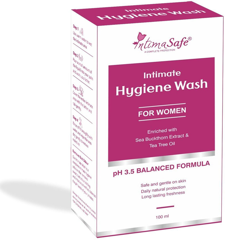 IntimaSafe Hygiene Wash | With Germ and Odour Protection | pH Balanced Intimate Wash Intimate Wash(100 ml, Pack of 1)