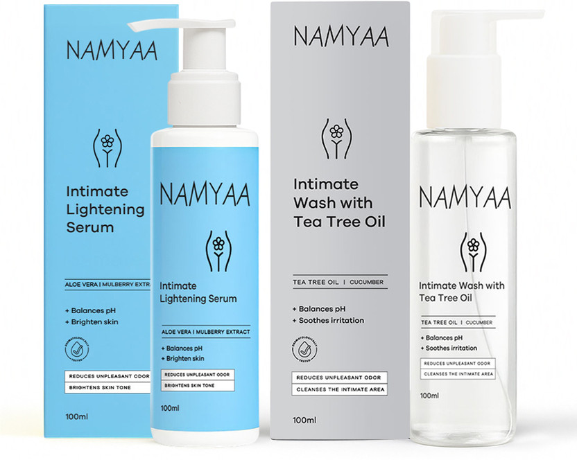 Namyaa Intimate care therapy(Intimate lightening serum+Intimate Wash-with tea tree oil) Intimate Wash(200 g, Pack of 2)