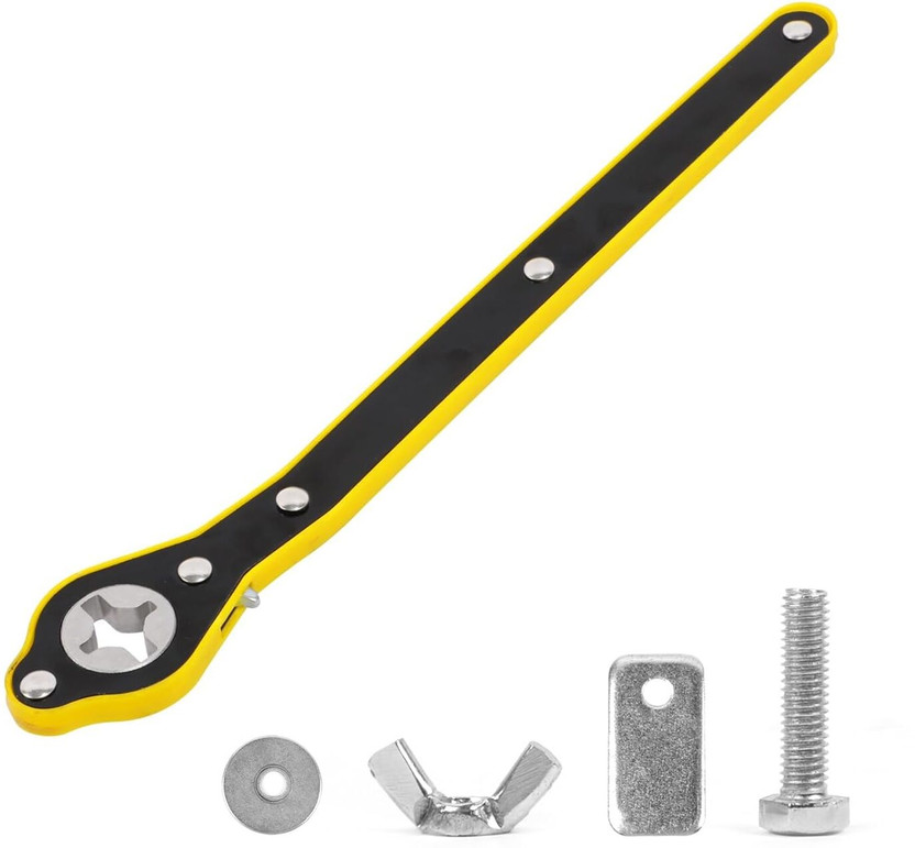 diazola Universal Car Jack Ratchet Wrench 360 Vehicle Jack Car Jack Ratchet Wrench Labor-Saving design Vehicle Jack Double Sided Rachet Wrench(Pack of 1)