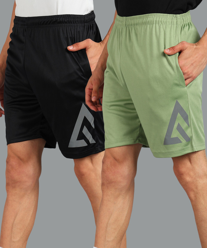 Adrenex Solid Men Multicolor Running Shorts