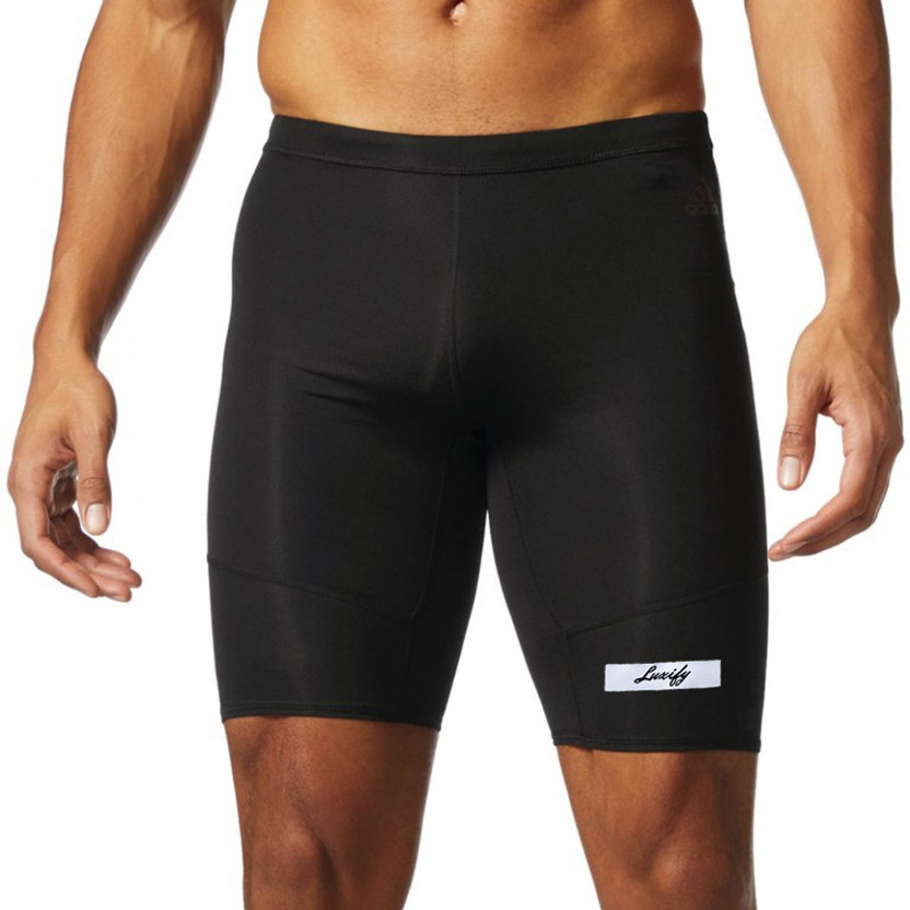 luxify Solid Men Black Compression Shorts, Cycling Shorts, Gym Shorts, Running Shorts, Swim Shorts
