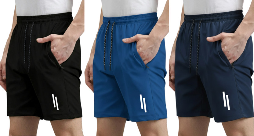 FARSH Self Design Men Multicolor Regular Shorts