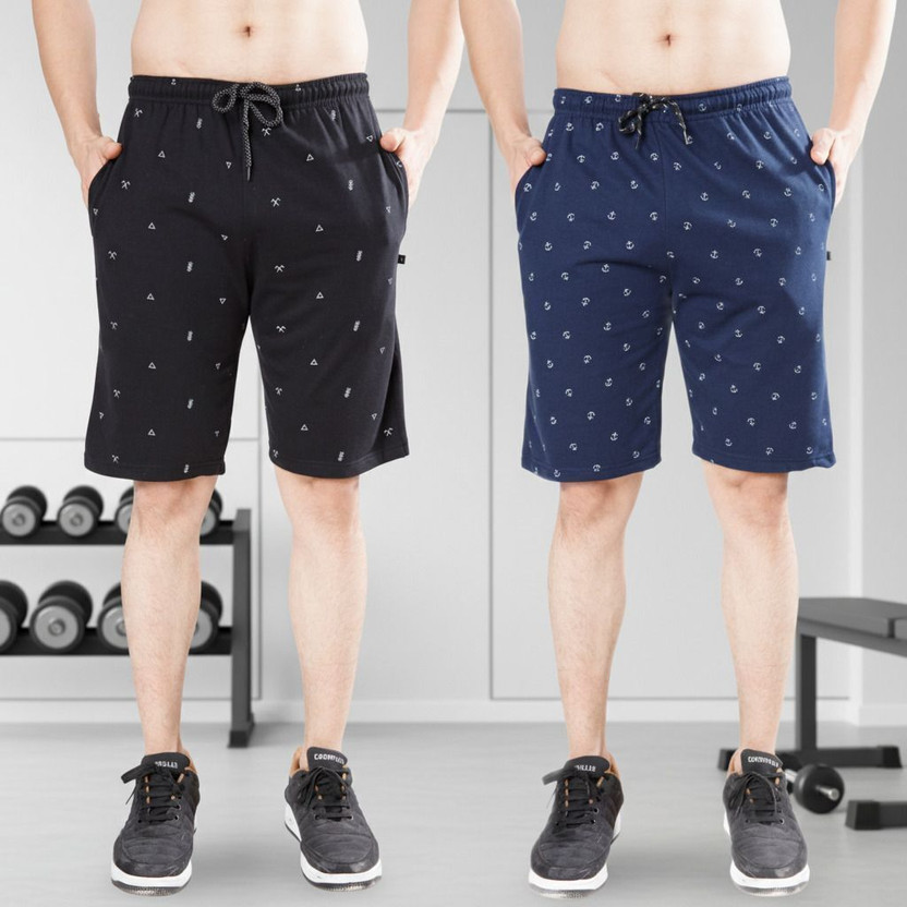 WILD WILD CAMO Printed Men Blue, Black Regular Shorts - Flipkart Deal