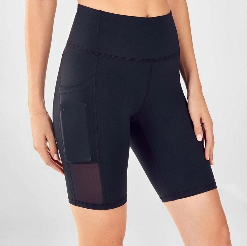 Flingr Solid Women Black Sports Shorts