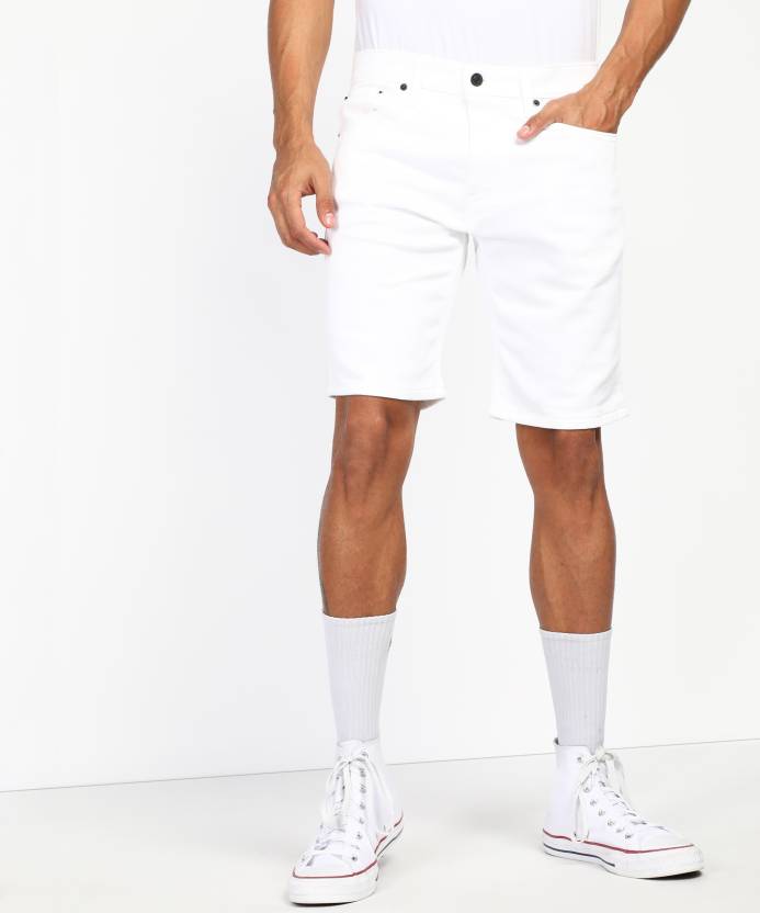 LEVI'S Solid Men White Denim Shorts - Buy LEVI'S Solid Men White Denim  Shorts Online at Best Prices in India 
