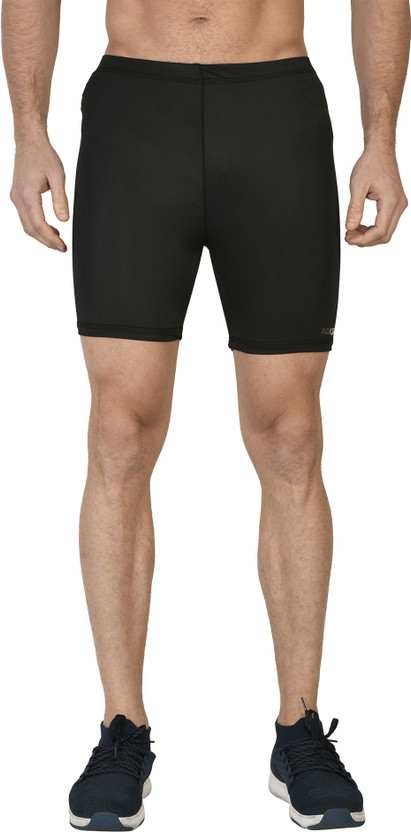 Alexanders Solid Men Black Gym Shorts, Running Shorts, Sports Shorts, Cycling Shorts, Swim Shorts