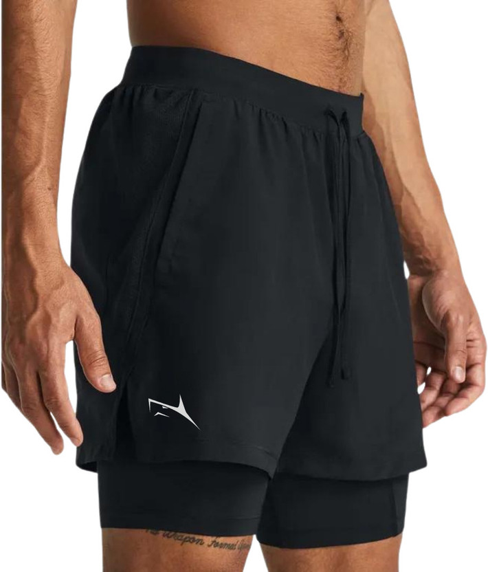 Prosharx Prosharx Solid Men Black Sports Shorts - Flipkart Deal