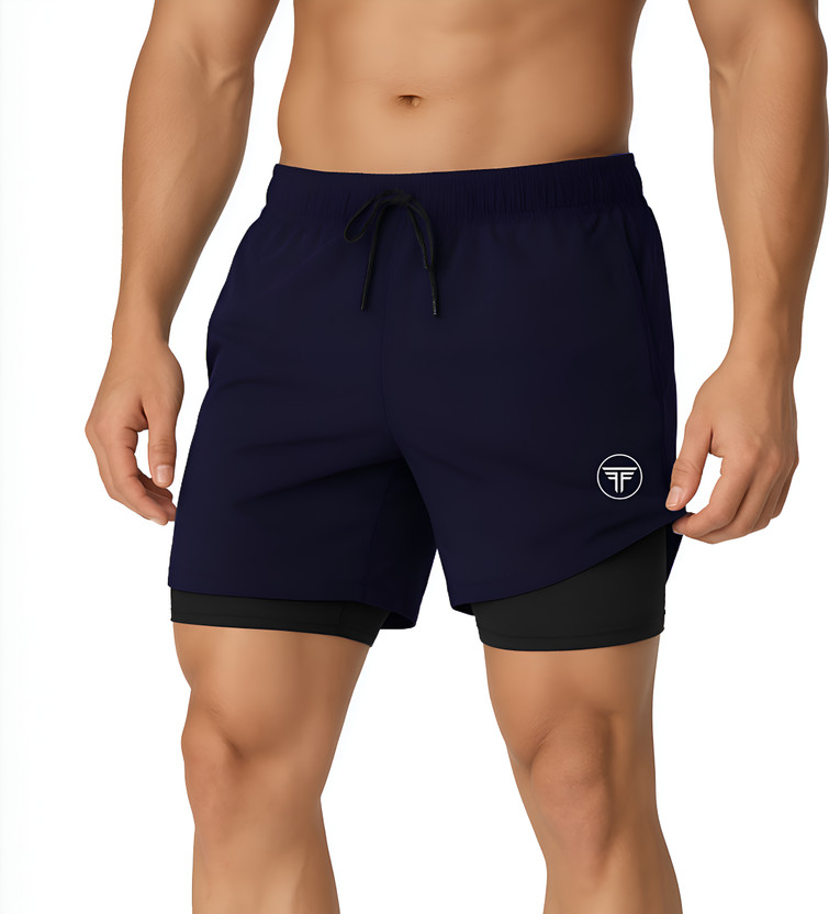 FANEX FITNESS Solid Men Maroon Gym Shorts