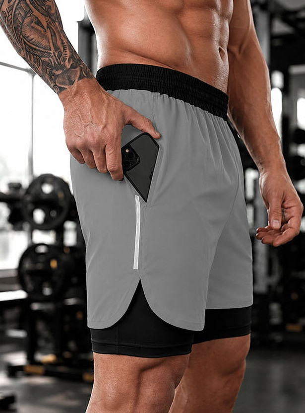 CULISH CULISH Color Block Men Grey Sports Shorts - Flipkart Deal