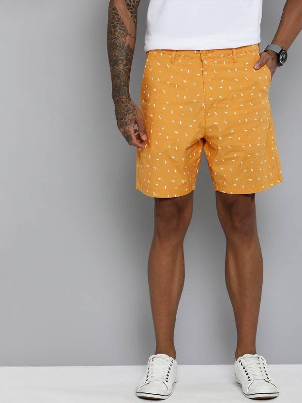 LEVI'S Printed Men Yellow Chino Shorts - Buy LEVI'S Printed Men Yellow  Chino Shorts Online at Best Prices in India 