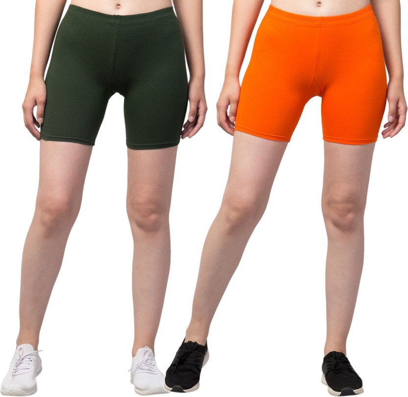 Froxytrend Solid Women Multicolor Regular Shorts