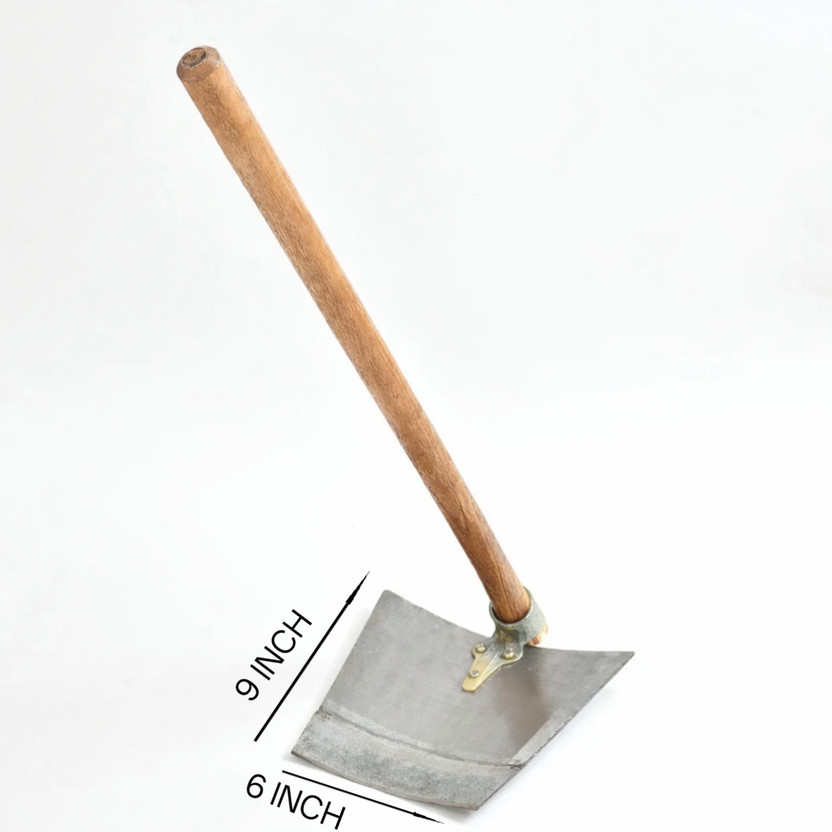 SKS AGRICO Heavy Duty Tempered Mild Steel Blade Spade, Shovel, Fawda, Kassi (6"x9") Spade