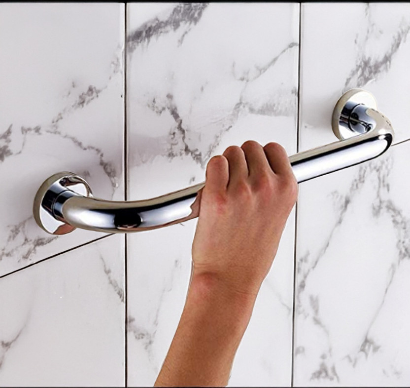 BSI by Bhanmati Sanitary Items BSI362 Heavy Duty Stainless Steel Grab Bar Steel Handle / Grab Bar Safety / Balance & Support Grip - Size ("9" Inch) Health  Faucet(Wall Mount Installation Type)