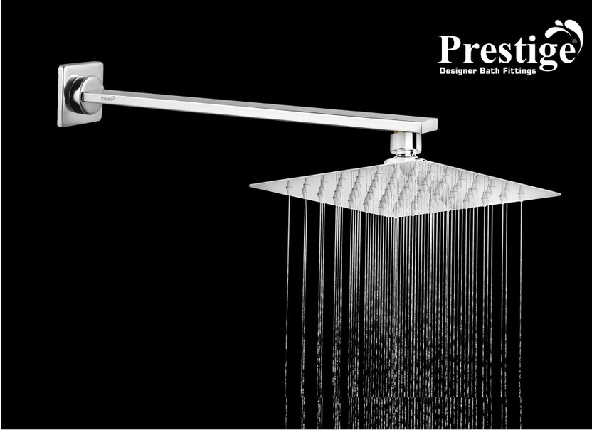 Prestige Prestige 6"x6" Ultra Slim Shower with 12inch Flat Brass Thread Arm Shower Head - Flipkart Deal