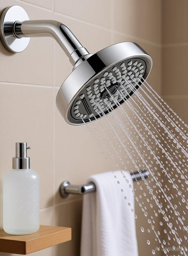 debaths MULTI FUNCTION ABS OVERHEAD ROUND 128mm SHOWER (ONLY OVERHEAD SHOWER) Shower Head