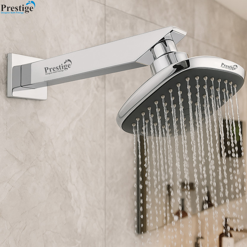 Prestige ABS Plastic Garnet Square Rain Over Head Shower with 9inch square arm Shower Head