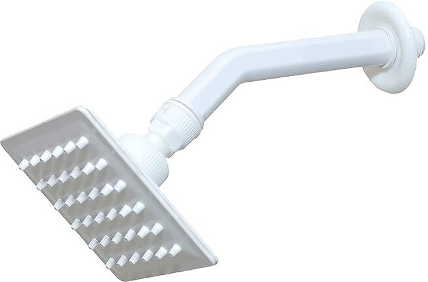 TMS White Over Head Shower , Abs Shower Size (4 into 4 inch) Pack Of 1 Shower Head