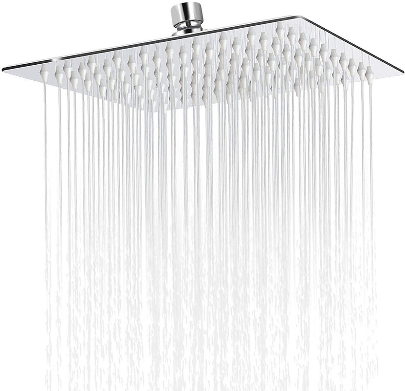 PRIME TOSCH Ultra Slim Square Shower Head 8 Inch Stainless Steel Rain Shower Shower Head